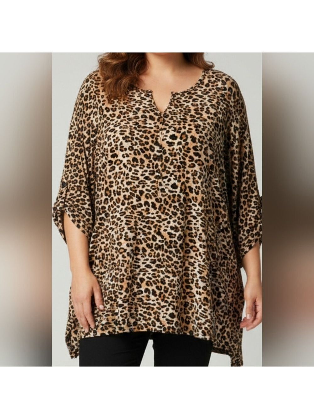 Isabella Rodriguez Leopard Print Blouse